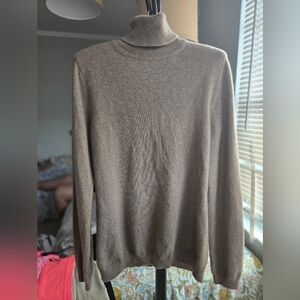 GOBI 100% Cashmere Brown Turtleneck Sweater